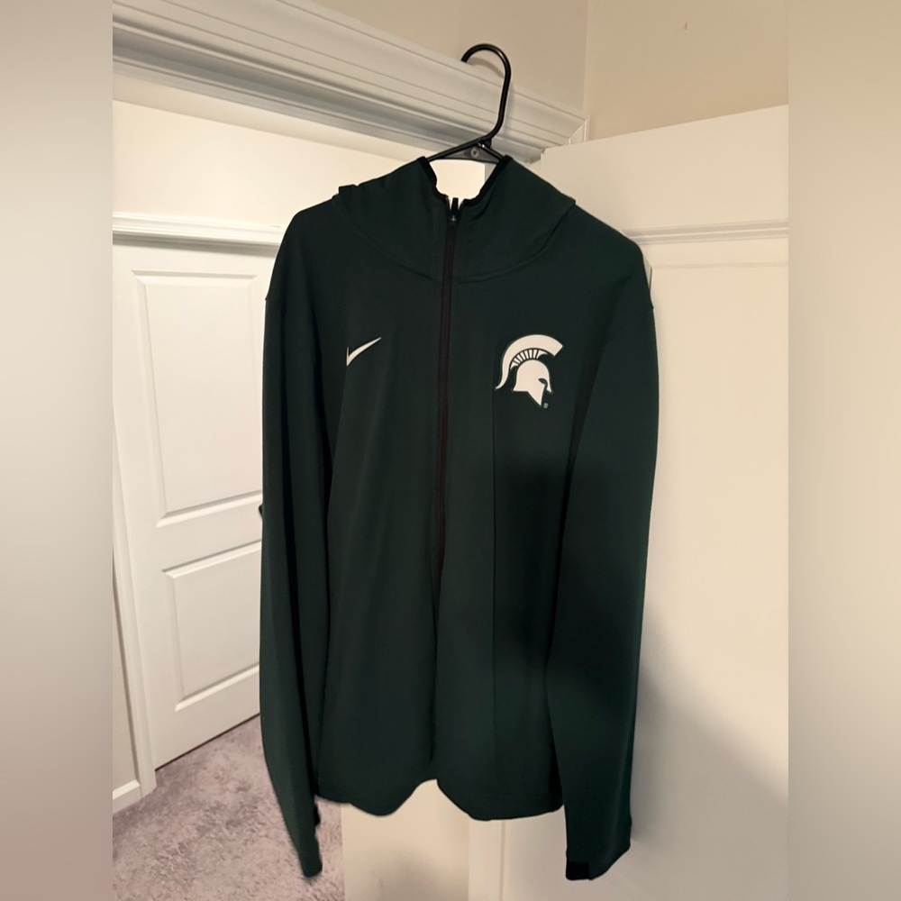 Nike- Showtime Full-Zip Hoodie- Green Michigan State Basketball- Size XXL